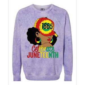 Juneteenth 1865 Celebrate Freedom Day African American Colorblast Crewneck Sweatshirt