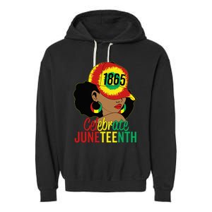 Juneteenth 1865 Celebrate Freedom Day African American Garment-Dyed Fleece Hoodie