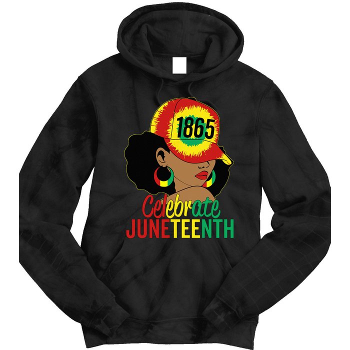 Juneteenth 1865 Celebrate Freedom Day African American Tie Dye Hoodie