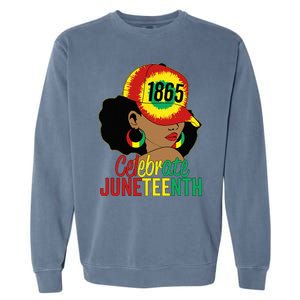 Juneteenth 1865 Celebrate Freedom Day African American Garment-Dyed Sweatshirt