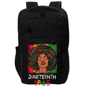 Juneteenth 1865 Celebrate African American Freedom Day Impact Tech Backpack