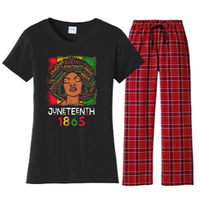 Juneteenth 1865 Celebrate African American Freedom Day Women's Flannel Pajama Set