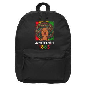 Juneteenth 1865 Celebrate African American Freedom Day 16 in Basic Backpack