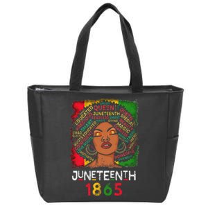 Juneteenth 1865 Celebrate African American Freedom Day Zip Tote Bag