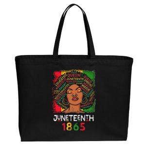 Juneteenth 1865 Celebrate African American Freedom Day Cotton Canvas Jumbo Tote