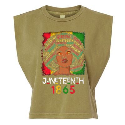 Juneteenth 1865 Celebrate African American Freedom Day Garment-Dyed Women's Muscle Tee