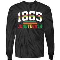 Juneteenth 1865 Celebration Graphic Tie-Dye Long Sleeve Shirt