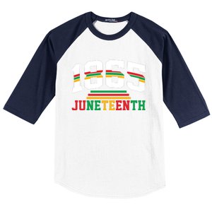 Juneteenth 1865 Celebration Graphic Baseball Sleeve Shirt