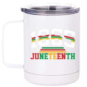 Juneteenth 1865 Celebration Graphic 12 oz Stainless Steel Tumbler Cup