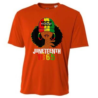 Juneteenth 1865 Celebrate Freedom Celebrating Black Women Cooling Performance Crew T-Shirt