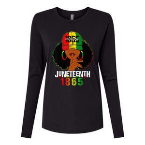 Juneteenth 1865 Celebrate Freedom Celebrating Black Women Womens Cotton Relaxed Long Sleeve T-Shirt