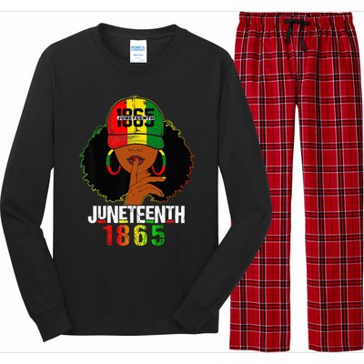 Juneteenth 1865 Celebrate Freedom Celebrating Black Women Long Sleeve Pajama Set