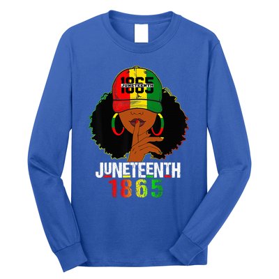 Juneteenth 1865 Celebrate Freedom Celebrating Black Women Long Sleeve Shirt