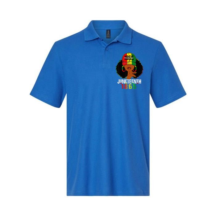 Juneteenth 1865 Celebrate Freedom Celebrating Black Women Softstyle Adult Sport Polo