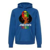 Juneteenth 1865 Celebrate Freedom Celebrating Black Women Premium Hoodie