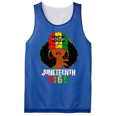 Juneteenth 1865 Celebrate Freedom Celebrating Black Women Mesh Reversible Basketball Jersey Tank