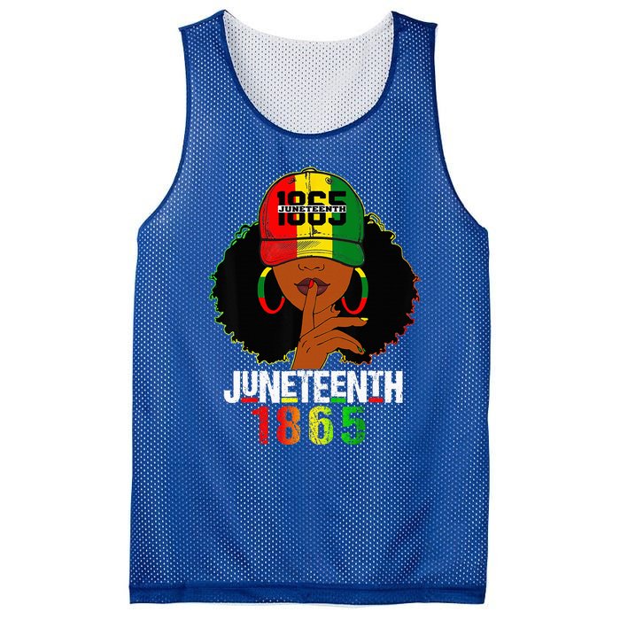 Juneteenth 1865 Celebrate Freedom Celebrating Black Women Mesh Reversible Basketball Jersey Tank