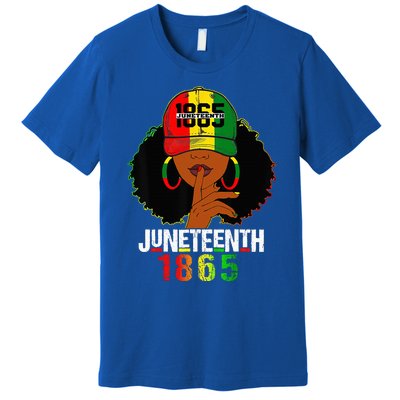 Juneteenth 1865 Celebrate Freedom Celebrating Black Women Premium T-Shirt