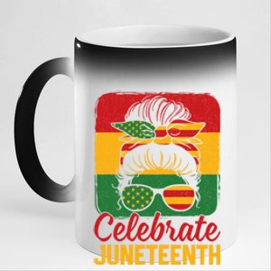 Junenth 1865 Celebrate Freedom Celebrating Junenth Gift 11oz Black Color Changing Mug