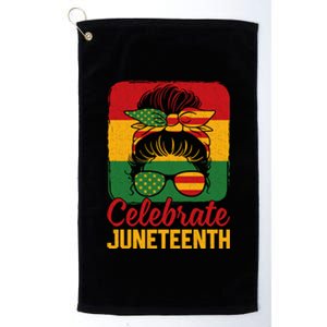 Junenth 1865 Celebrate Freedom Celebrating Junenth Gift Platinum Collection Golf Towel