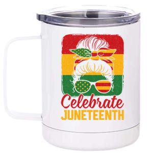 Junenth 1865 Celebrate Freedom Celebrating Junenth Gift 12 oz Stainless Steel Tumbler Cup