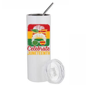 Junenth 1865 Celebrate Freedom Celebrating Junenth Gift Stainless Steel Tumbler