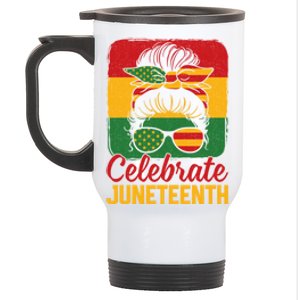 Junenth 1865 Celebrate Freedom Celebrating Junenth Gift Stainless Steel Travel Mug