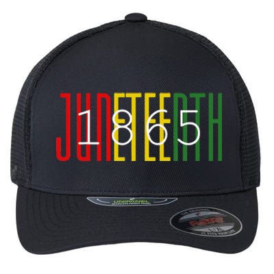 Juneteenth 1865 celebrating Black History African American Flexfit Unipanel Trucker Cap