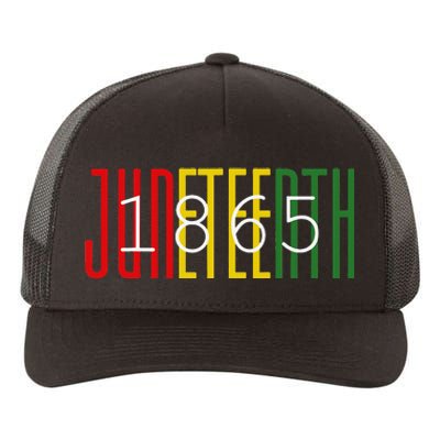 Juneteenth 1865 celebrating Black History African American Yupoong Adult 5-Panel Trucker Hat