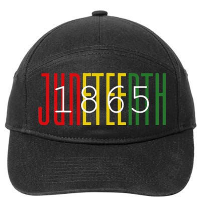 Juneteenth 1865 celebrating Black History African American 7-Panel Snapback Hat