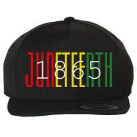 Juneteenth 1865 celebrating Black History African American Wool Snapback Cap