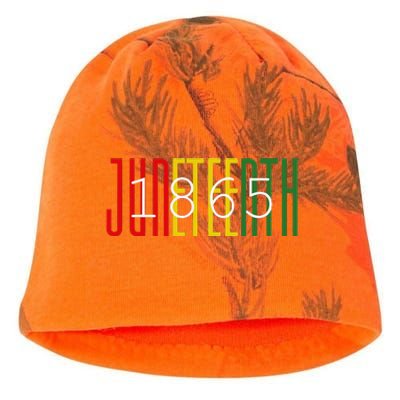 Juneteenth 1865 celebrating Black History African American Kati - Camo Knit Beanie