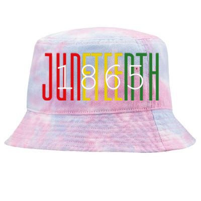 Juneteenth 1865 celebrating Black History African American Tie-Dyed Bucket Hat