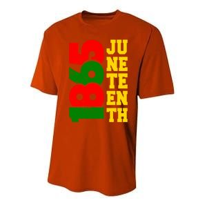 Juneteenth 1865 Celebrate Black Pride Freedom Day Gift Performance Sprint T-Shirt