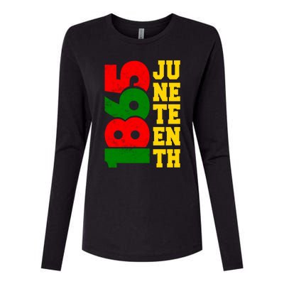 Juneteenth 1865 Celebrate Black Pride Freedom Day Gift Womens Cotton Relaxed Long Sleeve T-Shirt