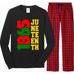 Juneteenth 1865 Celebrate Black Pride Freedom Day Gift Long Sleeve Pajama Set