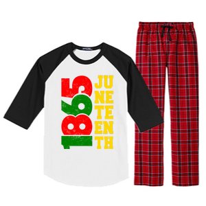 Juneteenth 1865 Celebrate Black Pride Freedom Day Gift Raglan Sleeve Pajama Set