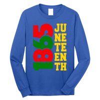 Juneteenth 1865 Celebrate Black Pride Freedom Day Gift Long Sleeve Shirt