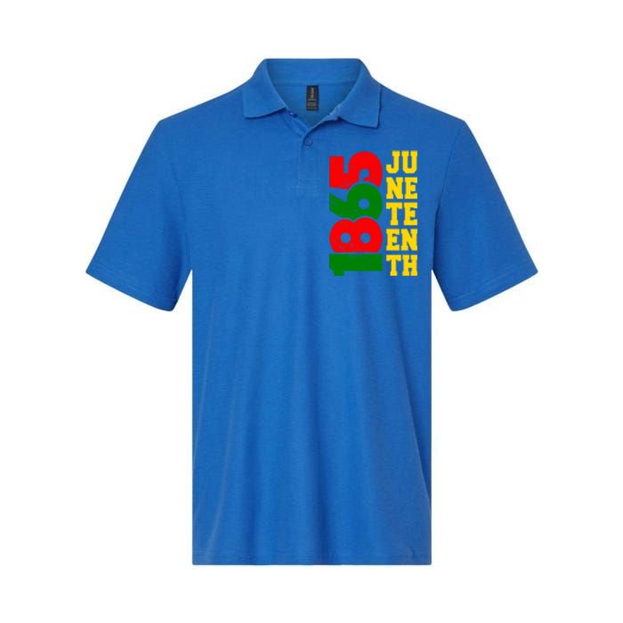 Juneteenth 1865 Celebrate Black Pride Freedom Day Gift Softstyle Adult Sport Polo