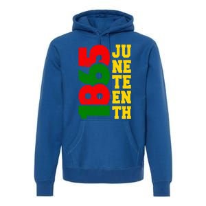 Juneteenth 1865 Celebrate Black Pride Freedom Day Gift Premium Hoodie