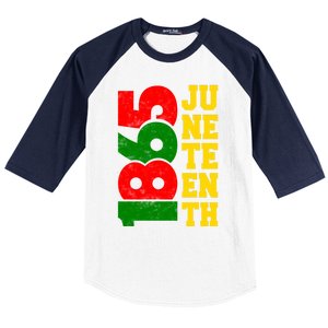 Juneteenth 1865 Celebrate Black Pride Freedom Day Gift Baseball Sleeve Shirt