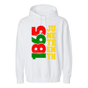 Juneteenth 1865 Celebrate Black Pride Freedom Day Gift Garment-Dyed Fleece Hoodie