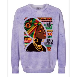 Junenth 1865 Celebrate Freedom Celebrating Black Gift Colorblast Crewneck Sweatshirt