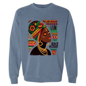 Junenth 1865 Celebrate Freedom Celebrating Black Gift Garment-Dyed Sweatshirt