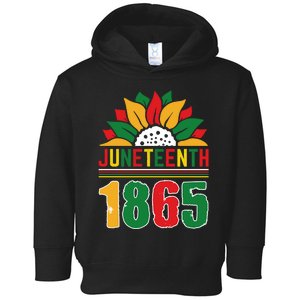 Juneteenth 1865 Celebration Artwork Toddler Hoodie