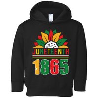 Juneteenth 1865 Celebration Artwork Toddler Hoodie