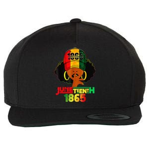 Juneteenth 1865 Celebrate Freedom Celebrating Black Women Wool Snapback Cap