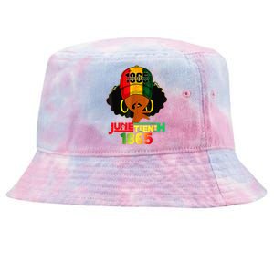 Juneteenth 1865 Celebrate Freedom Celebrating Black Women Tie-Dyed Bucket Hat