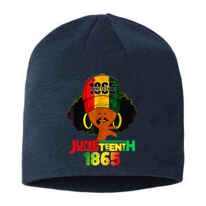 Juneteenth 1865 Celebrate Freedom Celebrating Black Women Sustainable Beanie