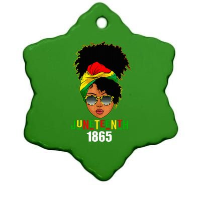 Juneteenth 1865 Celebrate Freedom Celebrating Ceramic Star Ornament